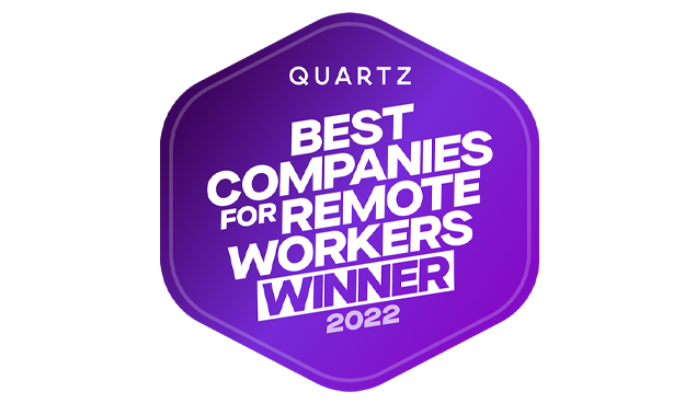Quartz Best Companies for Remote Workers Winner 2022
