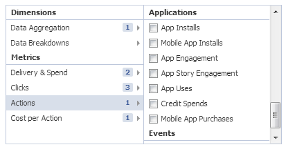 facebook app metrics