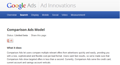 Comparison Ads Model