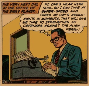 Clark Kent Typing
