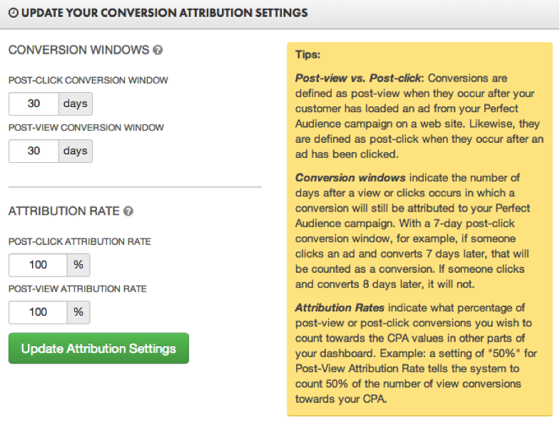 Update your conversion attribution