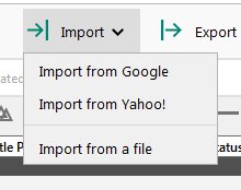 bing google import