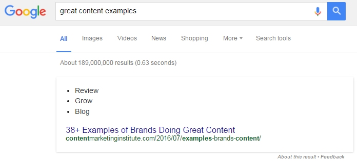 Now that's what I call great content!