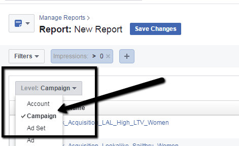 facebook-campaign-level-report