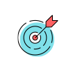 Attack icon in white circle