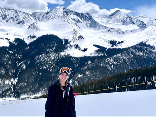 Stella in mountains