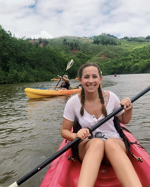 Maya kayaking