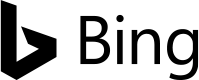 Bing logo in black