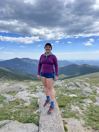 Madeline on a hike