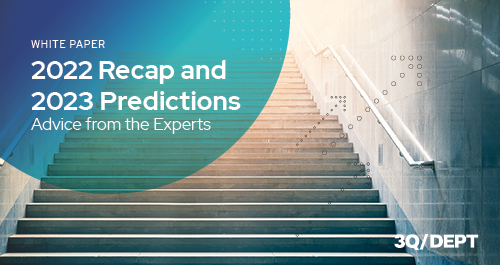 2022 Recap and 2023 Predictions White Paper - Stairs leading to sky