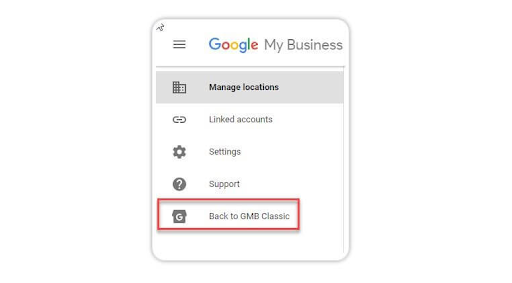 Google My Business Interface